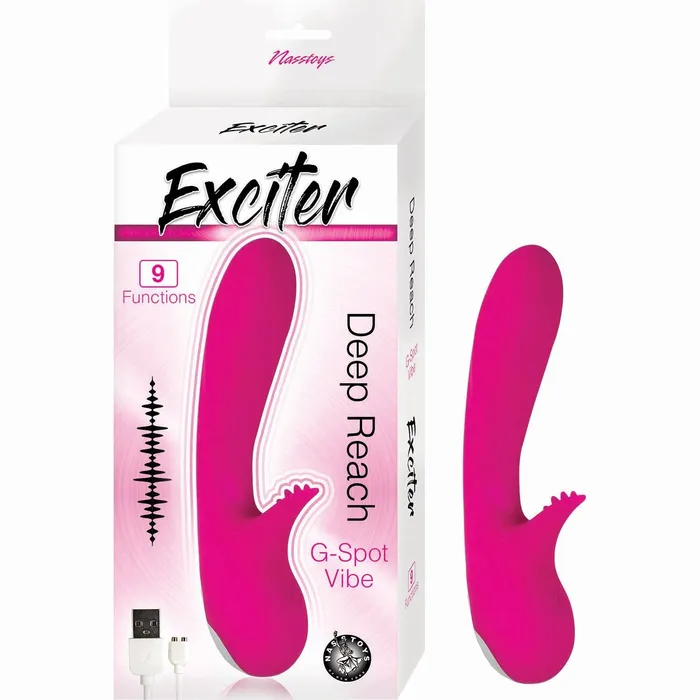 Nasstoys Vibrators | Exciter Deep Reach G-Spot Vibrator - Pink