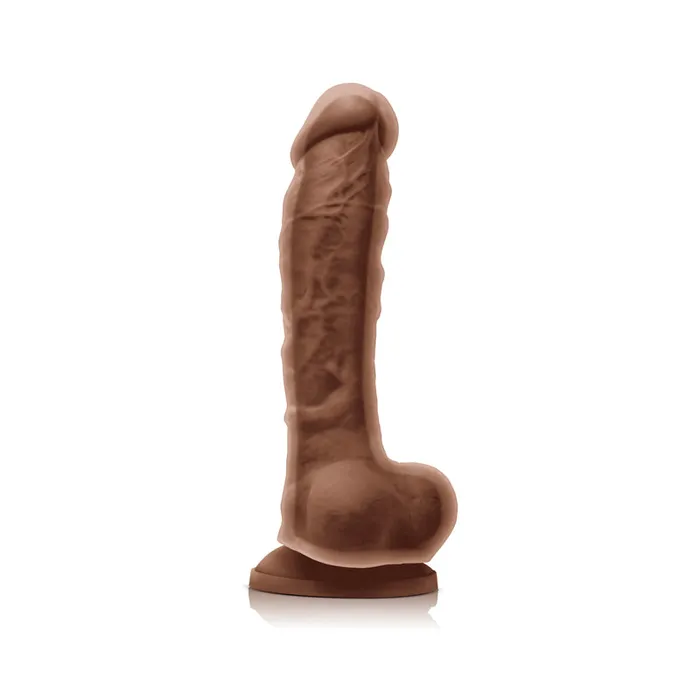 nsnovelties Dildos Colours Dual Density 8 Inch Dildo Brown