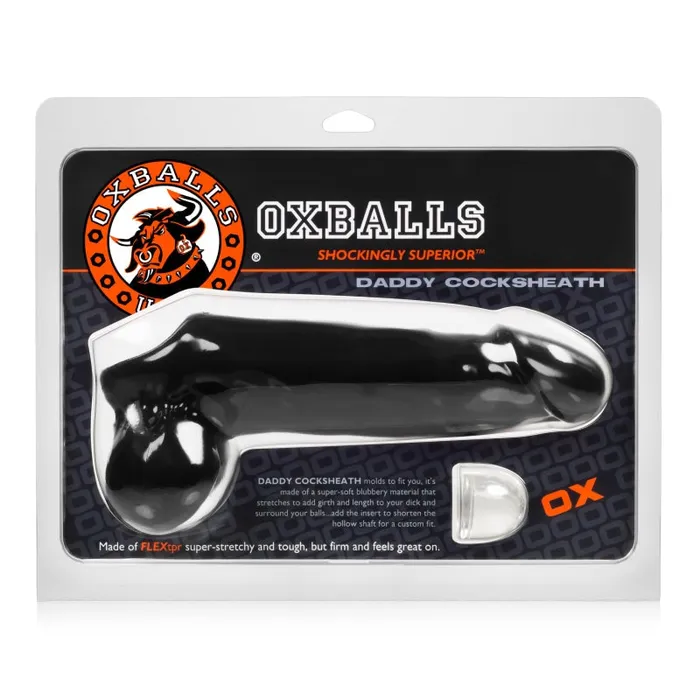 Oxballs Dildos | Daddy Cocksheath With Balls - Black