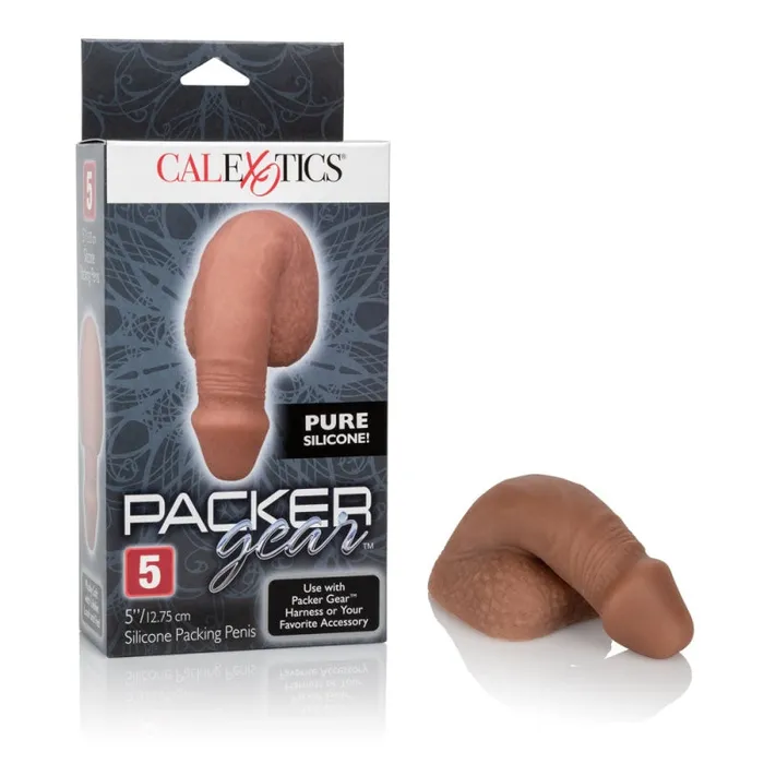 Packer Gear 5 Silicone Packing Penis Brown CalExotics Male Sex Toys