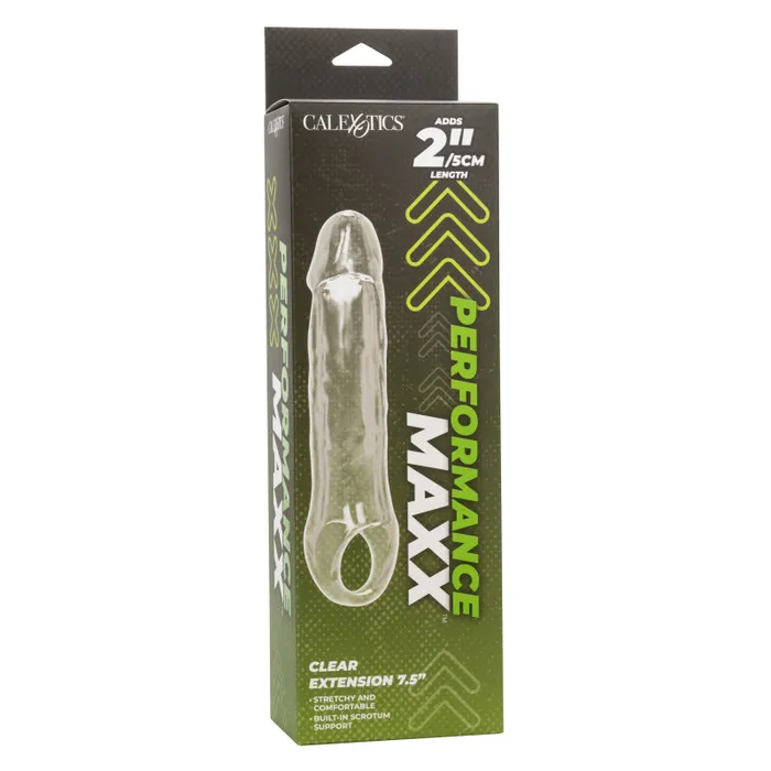 Performance Maxx Clear Extension -  7.5 Inch -  Clear | Calexotics Anal