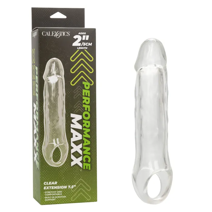 Performance Maxx Clear Extension -  7.5 Inch -  Clear | Calexotics Anal