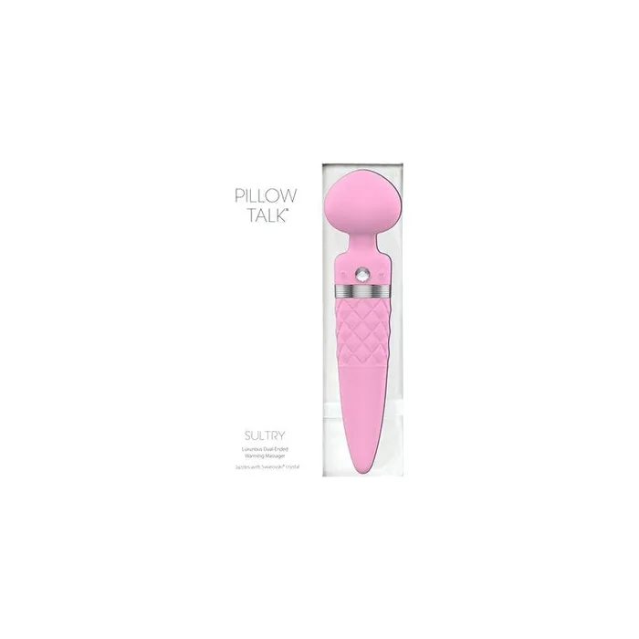 Pillow Talk Sultry Dual Ended Warming Massager Pink Pillow Talk Vibrators