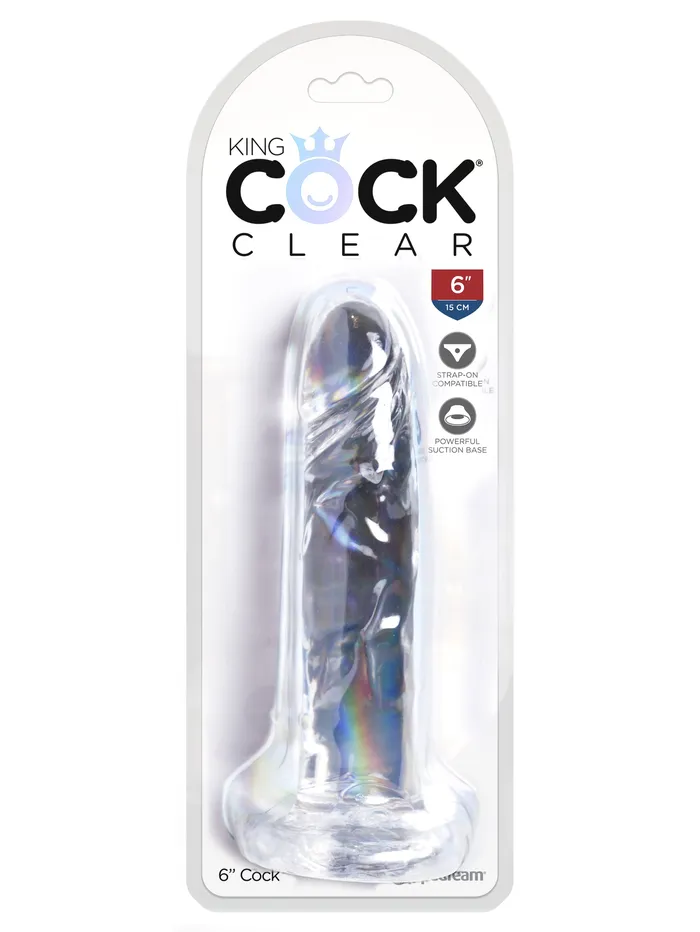 Pipedream Dildos King Cock Clear 6 Inch Cock