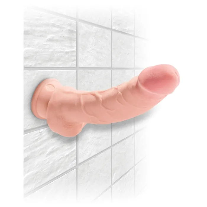 Pipedream Dildos King Cock Plus Triple Density 8 Cock With Balls Flesh