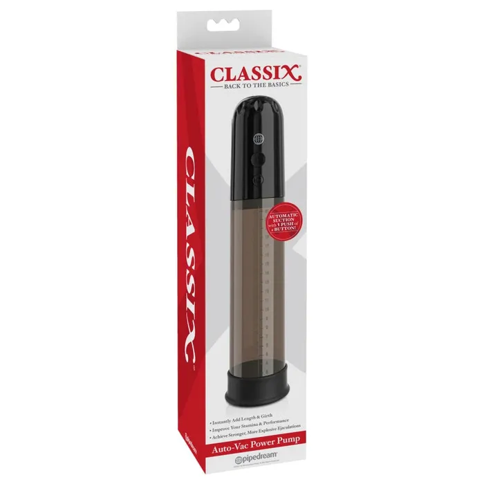 Pipedream Female Sex Toys | Classix Auto-Vac Power Pump - Black