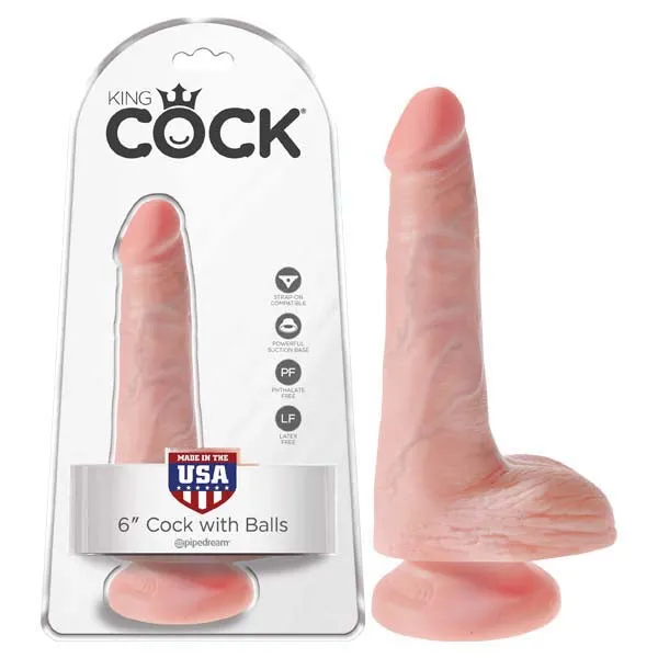 Pipedream King Cock 6 Cock with Ballspd553121 Dildos