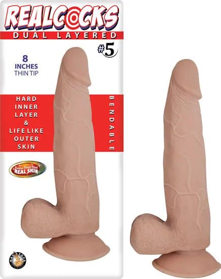 Real Cocks Dual Layered 5 Thin Tip 8 Nasstoys Dildos