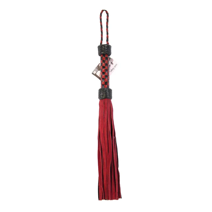 Ruff Doggie Styles Anal | Short Suede Flogger - Red/Black