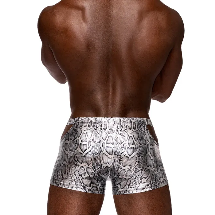 s'naked Pouch Short - X-Large - Silver/black | Male Power Anal