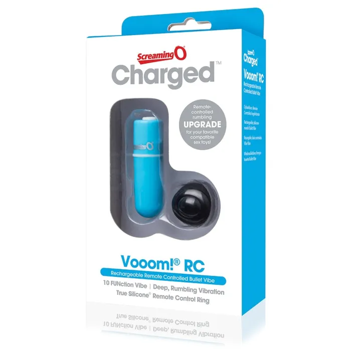 Screaming O Charged Vooom Remote Control Bullet - Blue | Female Sex Toys