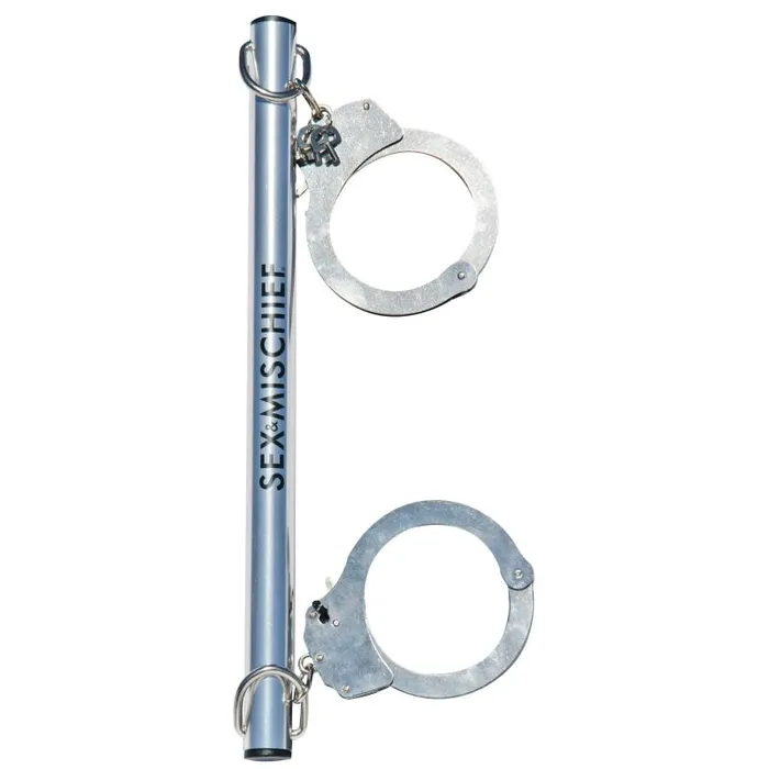 Sex and Mischief Spreader Bar With Metal Cuffs Sportsheets Couples