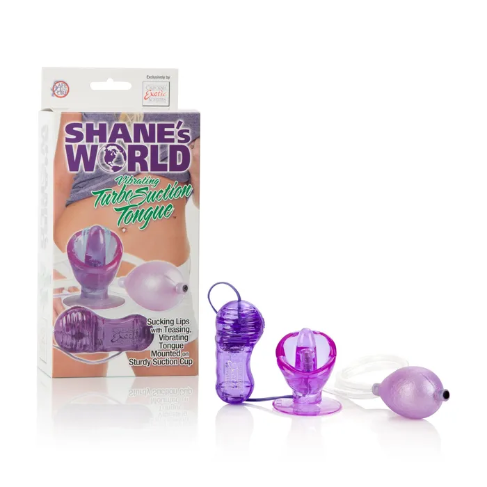 Shanes World Vibrating Turbo Suction Tongue Stimulator | CalExotics Female Sex Toys