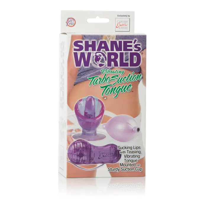 Shanes World Vibrating Turbo Suction Tongue Stimulator | CalExotics Female Sex Toys