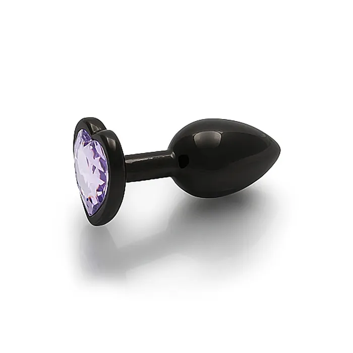 Shots Anal | Shots Ouch! Heart Gem Butt Plug Small - Gunmetal/Amethyst