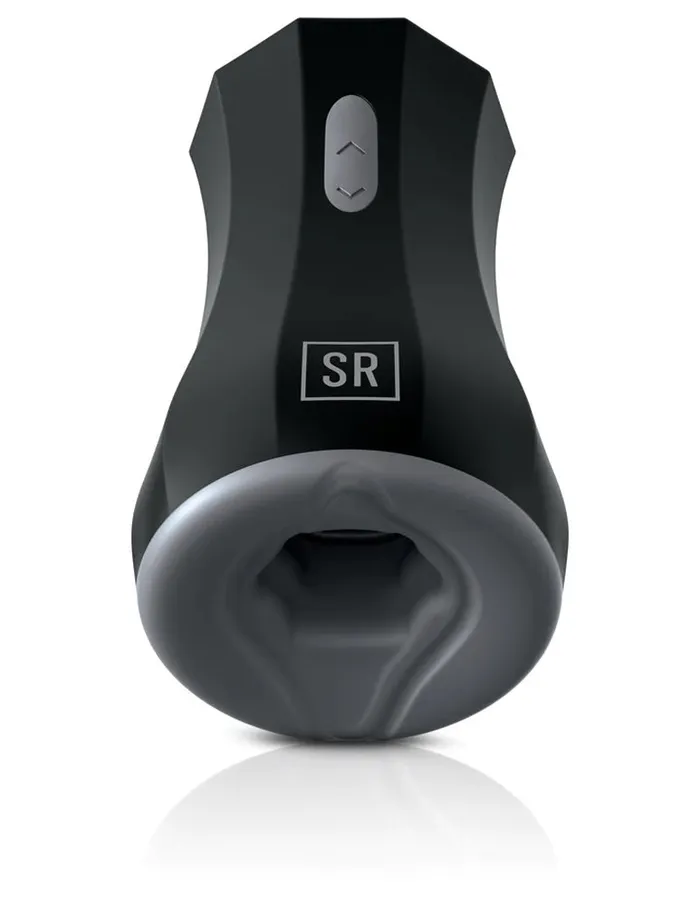 Silicone Twin Turbo Stroker Black Sir Richards Male Sex Toys