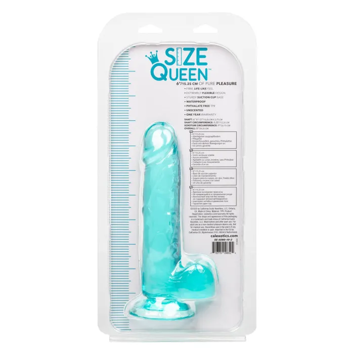 Size Queen 6 Inch - Blue | Calexotics Anal