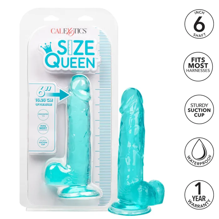 Size Queen 6 Inch - Blue | Calexotics Anal