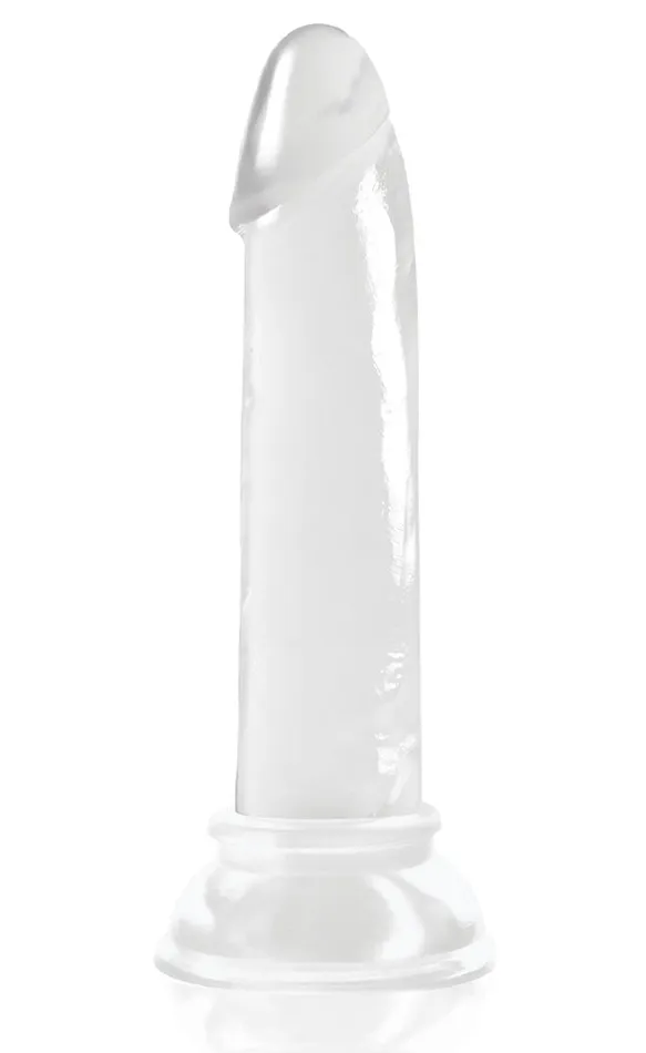 The 9s Diclets 7 Inch Jelly Dong Clear Clear Icon Brands Dildos