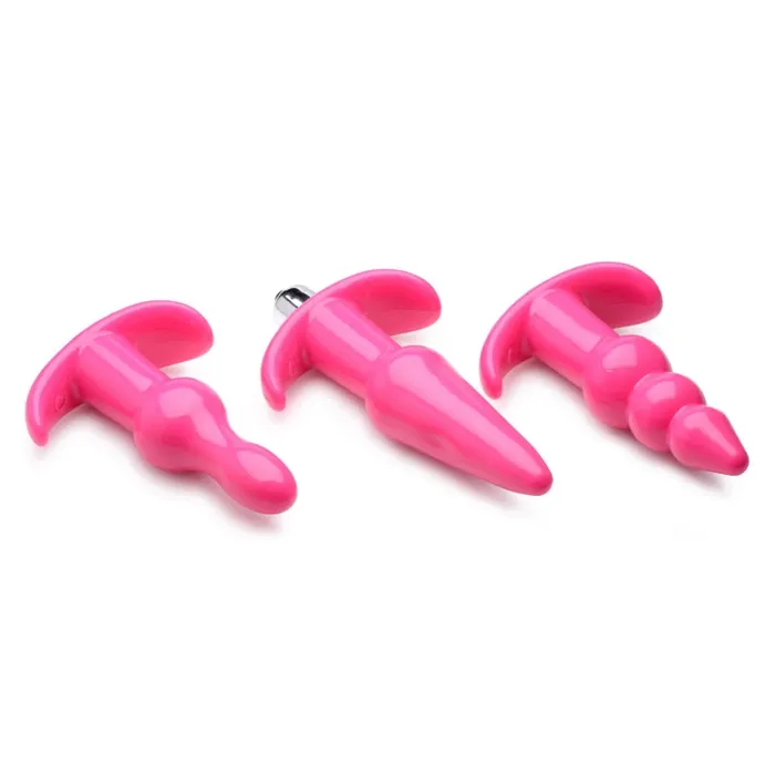 Thrill Trio Anal Plug Set Pink XR Brands Frisky Anal