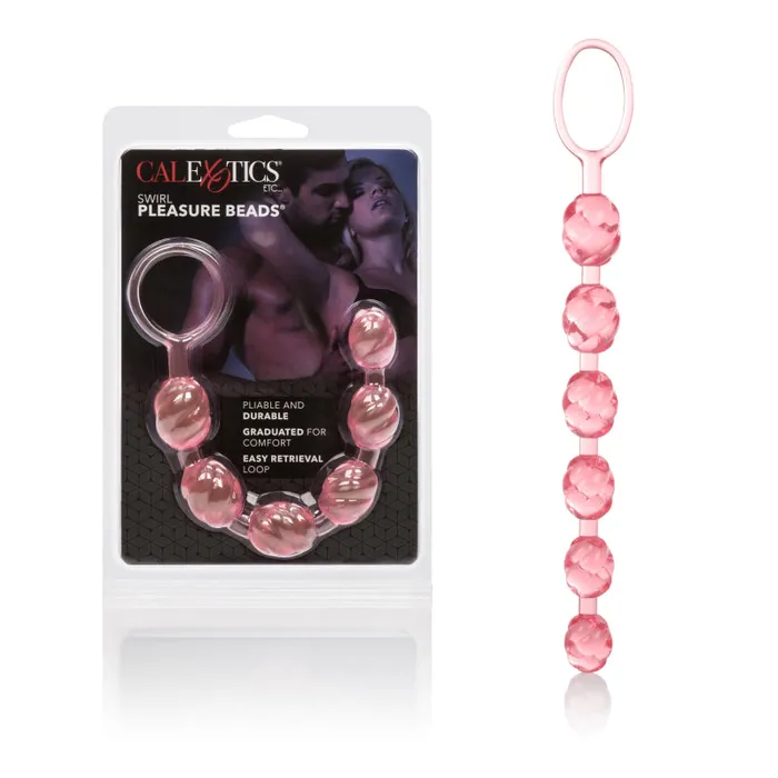 Vibrators | CalExotics Swirl Pleasure Beads - Pink