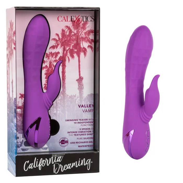 Vibrators | California Dreaming Valley Vamp Purple Rabbit Vibrator - CalExotics