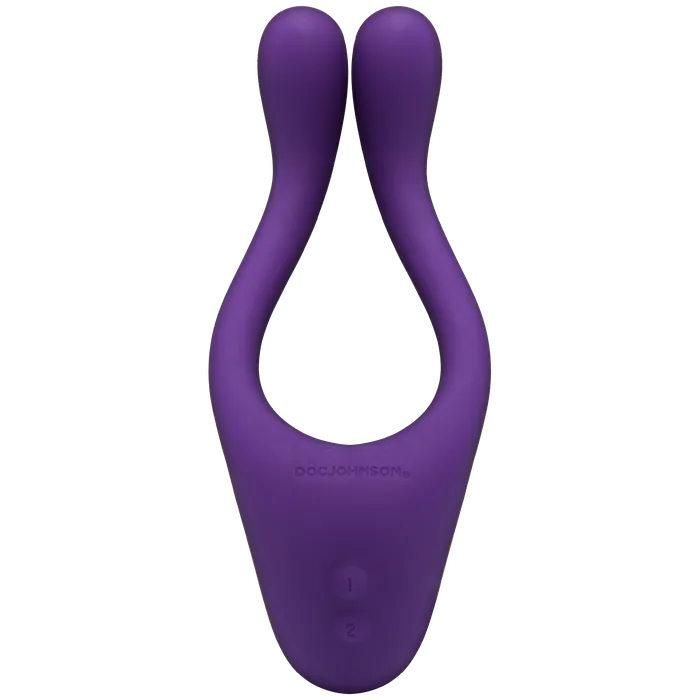 Vibrators Doc Johnson Tryst Multi Erogenous Zone Silicone Massager Purple