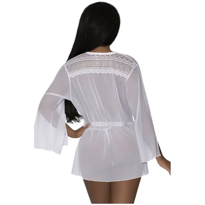 Vibrators Exposed Lingerie Flowing Short Robe