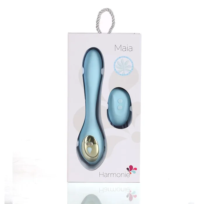 Vibrators | Maia Toys Harmonie Teal Bendable Dual Vibrator W/ Remote Control