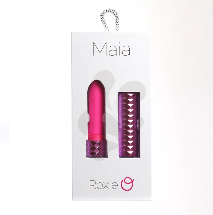 Vibrators Maia Toys Roxie Crystal Gem Lipstick Bullet Vibrator Pink