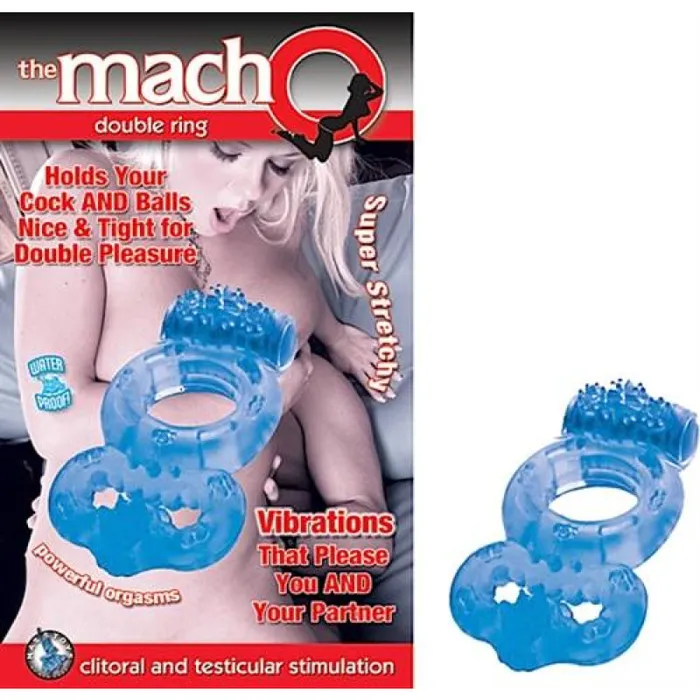 Vibrators Nasstoys The Macho Double Ring Blue