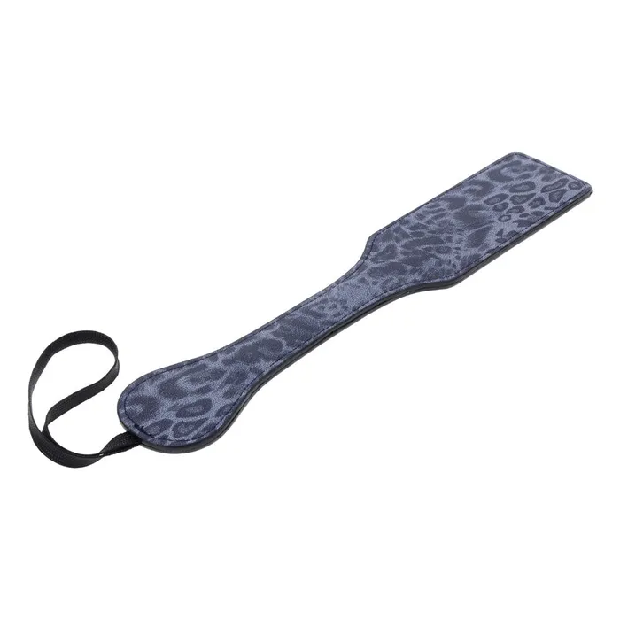 Vibrators | Sportsheets Sex & Mischief Cougar Studded Paddle - Navy Blue Paddle with Gold Studs