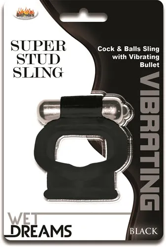 Wet Dreams Super Stud Sling Black Hott Products Anal