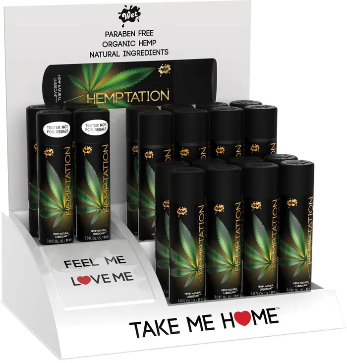 Wet Wet Hemptation Testers and Counter Display Vibrators