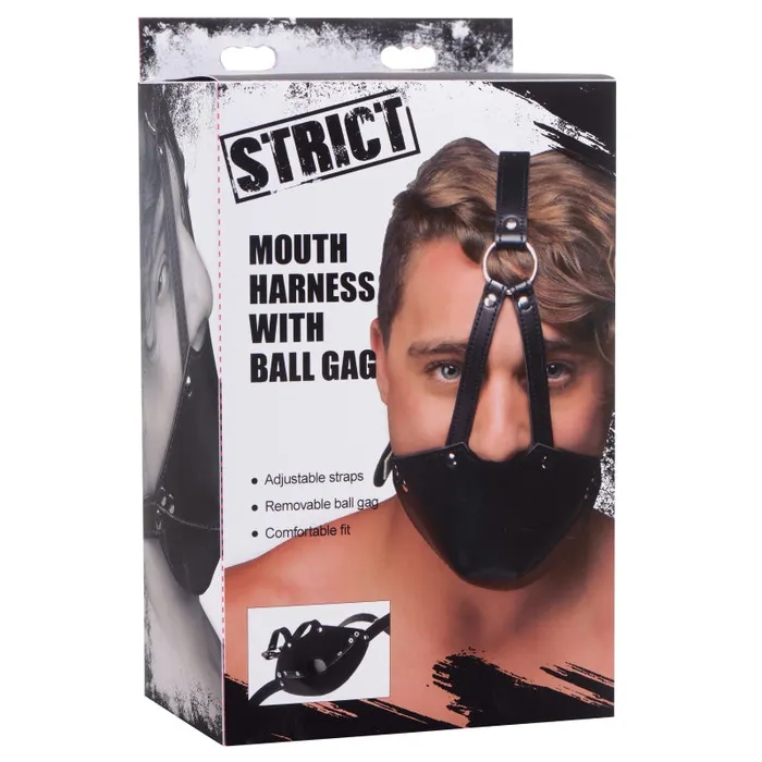 Xr Brands Strict Female Sex Toys | Muzzle Harness With Ball Gag