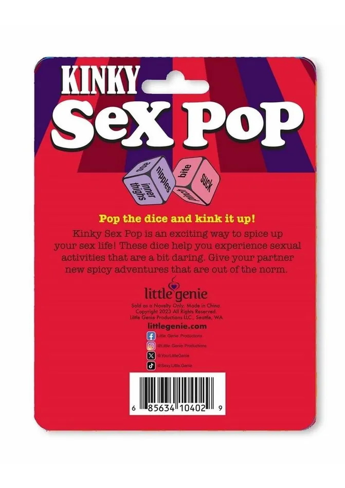 Adult Party and Games Kinky Sex Pop Dice Game Couples