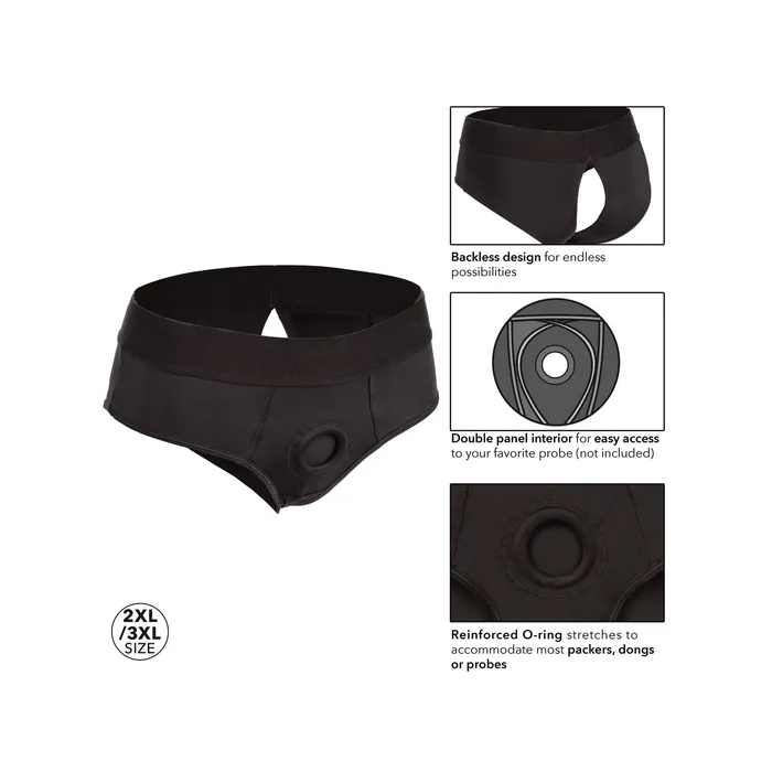 Anal CalExotics Boundless Backless Brief 2xl3xl Black