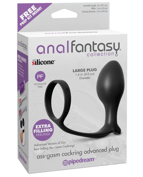 Anal Fantasy Collection Ass Gasm Advanced Plug wCockring Pipedream Products Anal