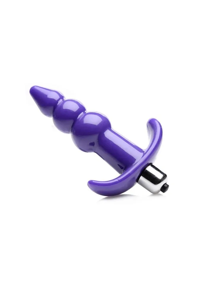 Anal Frisky Frisky Bubbling Purple Ribbed Anal Plug