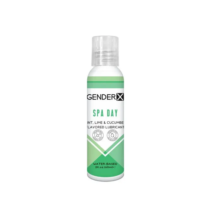 Anal Gender X Gender X SPA DAY Flavoured Lube 60 ml Mint Lime Cucumber Flavoured Water Based Lubricant 60 ml Bottle