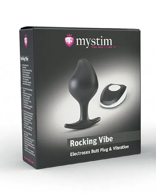 Anal Mystim Gmbh Mystim Rocking Force Silicone Buttplug Small Black