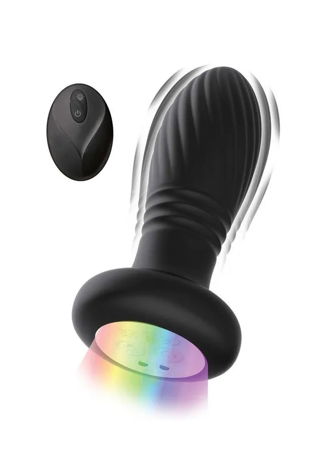 Atomic Anal Atomic Thrusting LightUp Twister Rechargeable Silicone Plug