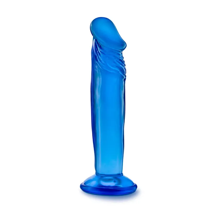 Blush Novelties Dildos B Yours Sweet n Small 6 Inch Dildo With Suction Cup Blue