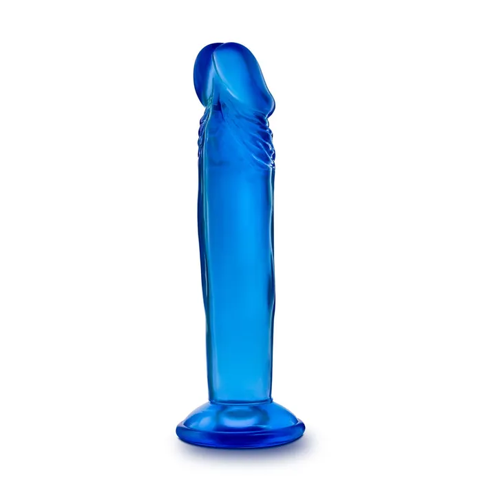 Blush Novelties Dildos B Yours Sweet n Small 6 Inch Dildo With Suction Cup Blue