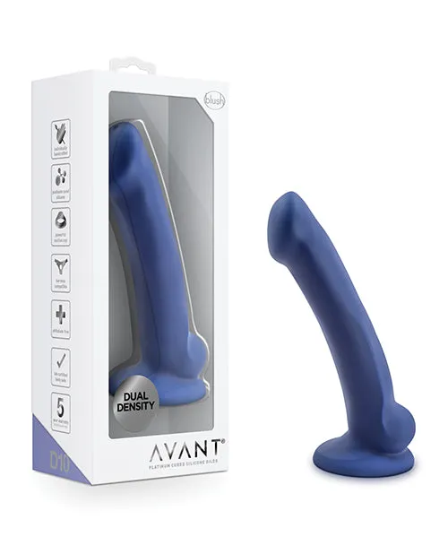 Blush Novelties Dildos Blush Avant D10 Silicone Dildo Ergo Mini Indigo