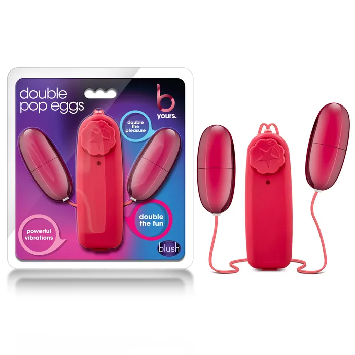 Blush Novelties Vibrators B Yours Double Pop Eggs Cerise