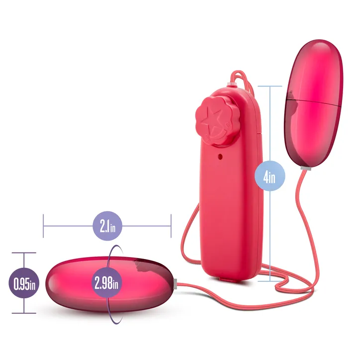 Blush Novelties Vibrators B Yours Double Pop Eggs Cerise