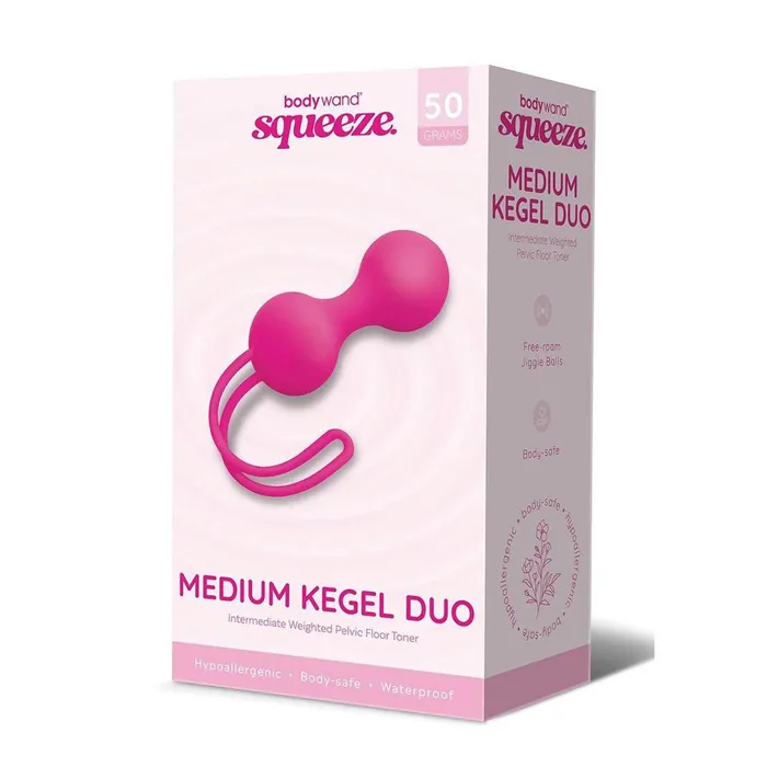 Bodywand Bodywand Squeeze Medium Kegel Duo Pink Kegel Balls 50 grams Female Sex Toys