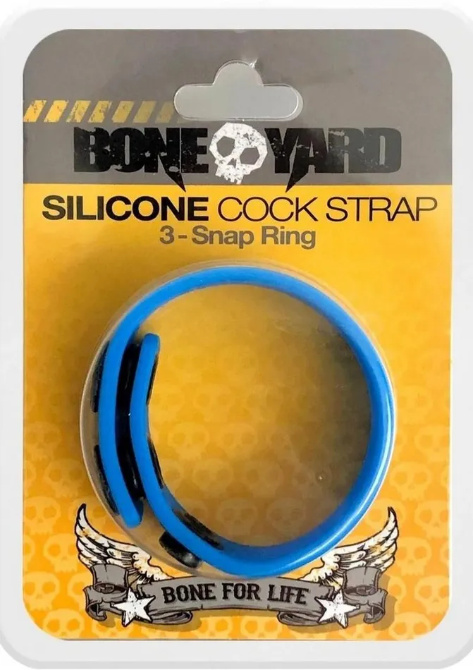 Boneyard Boneyard Silicone Cock Strap 3Snap Ring Male Sex Toys