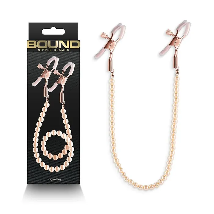 Bound Nipple Clamps DC1 Rose Gold NS Novelties Vibrators